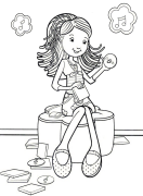 filles groovy Coloriage En Ligne